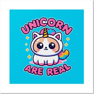 Unicorn are Real - Cat unicorn Posters and Art